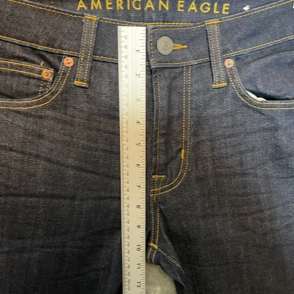 American Eagle Men 32x36 Preppy City Low Rise Skinny Indigo Wash Stretch Jean